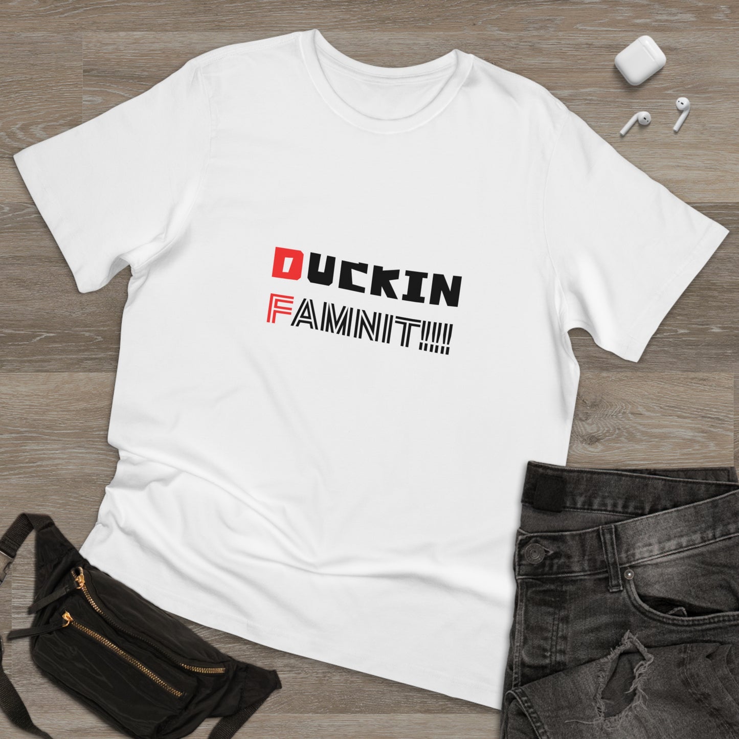 "DUCKIN FAMNIT!!!" Unisex T-shirt