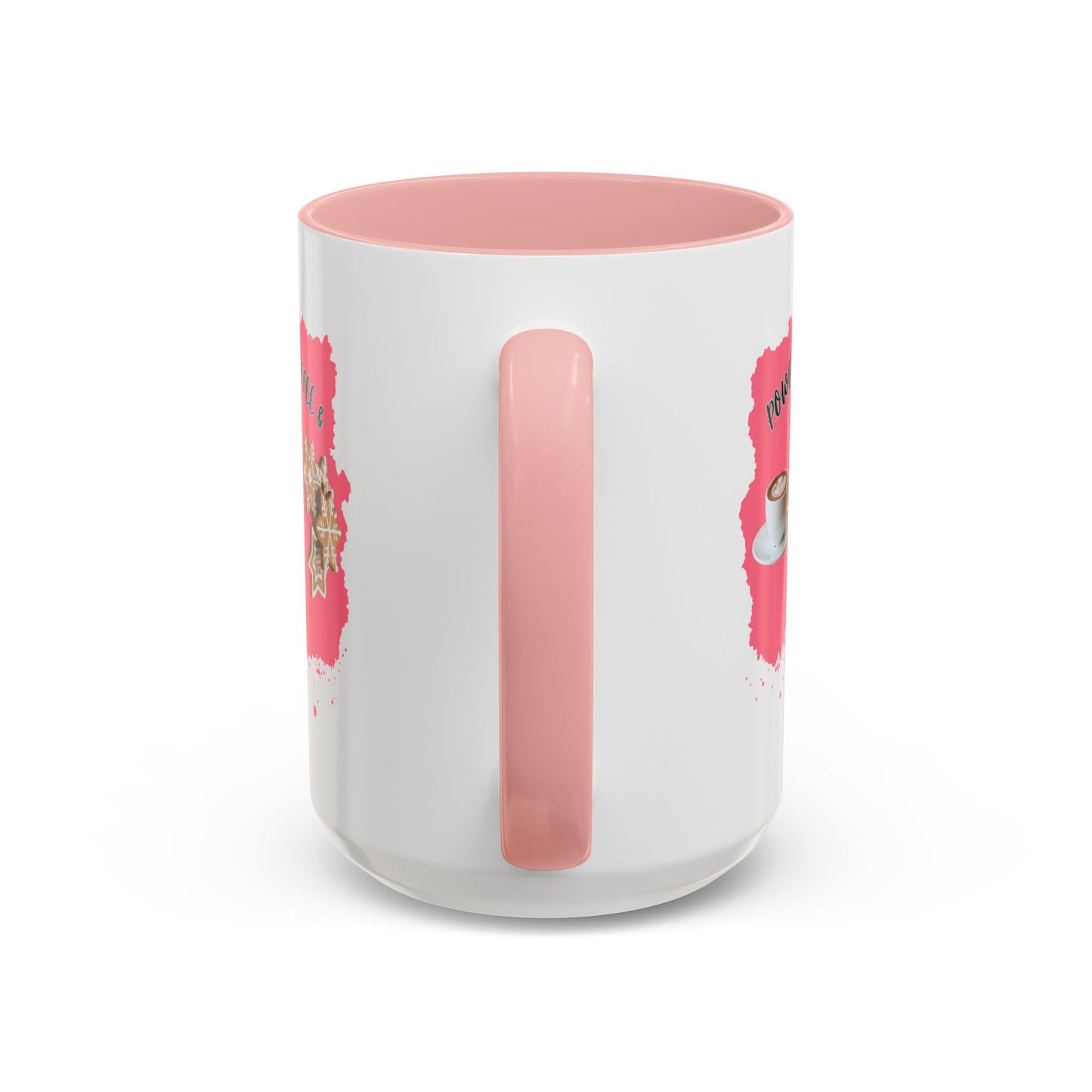 "Powered By Coffee & Christmas Spirit!" Accent Coffee Mug (11oz & 15oz)