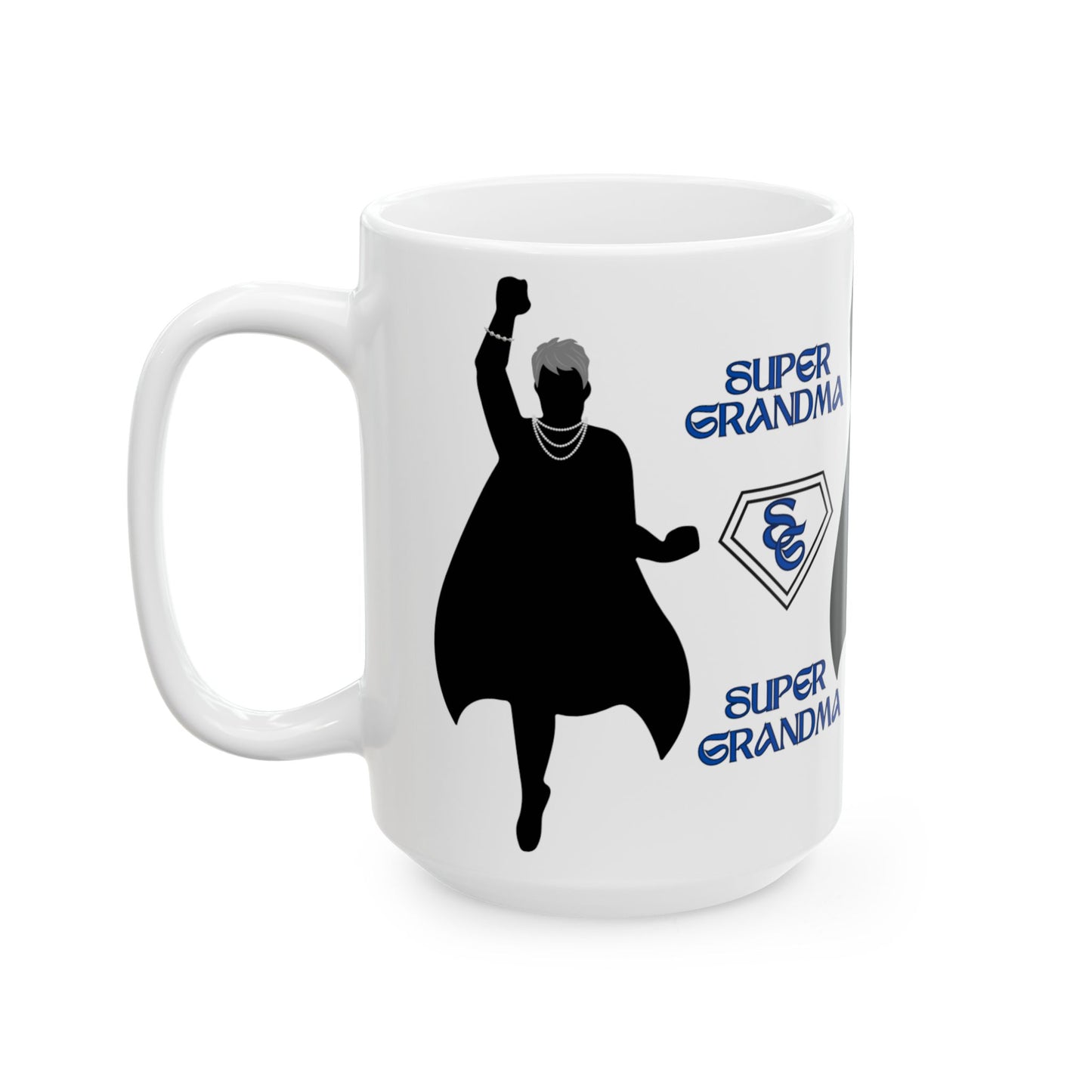 "Super Grandma"  White Ceramic 15 oz Mug