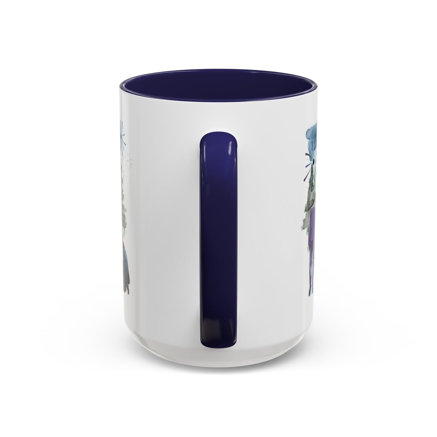 "Best Single Dad Ever"  Retro Style Nature Setting, Accent Coffee Mug (11 oz, 15 oz)