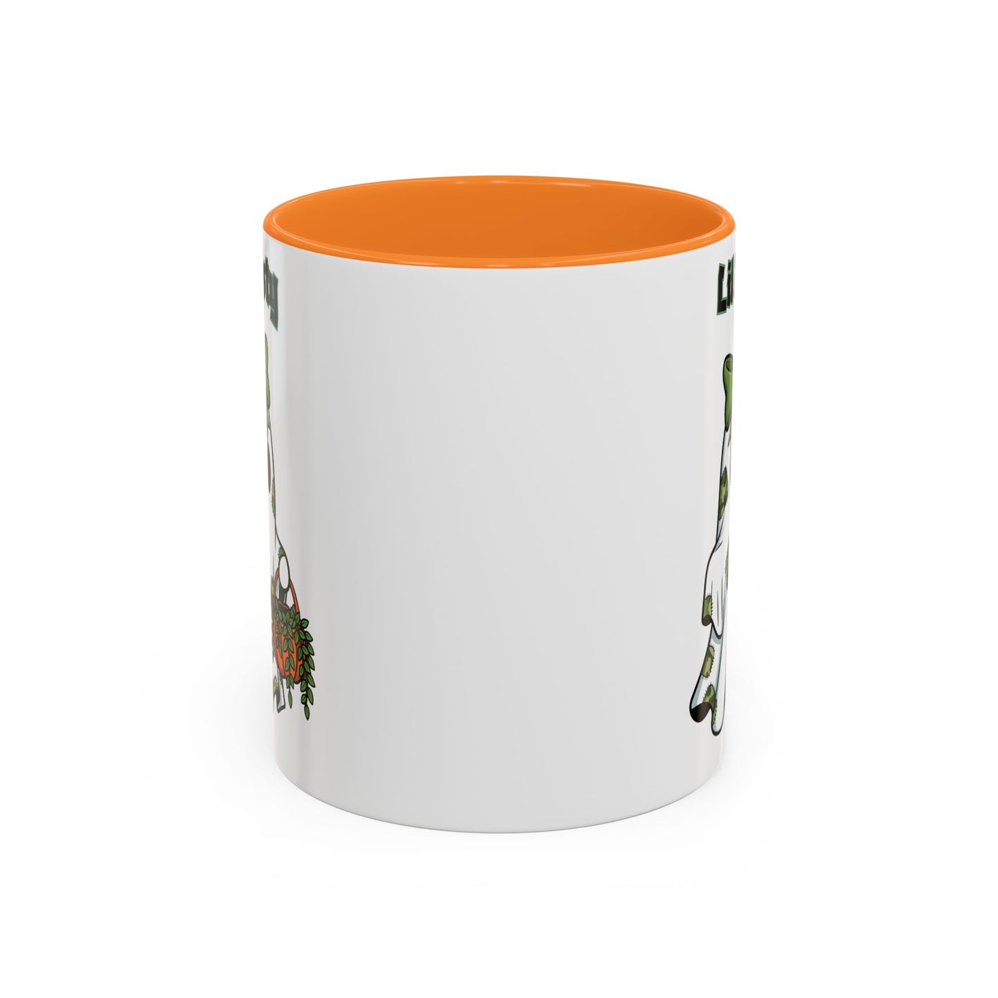 "Lil Misty Ghost" White Ceramic Mug  (11oz and 15oz) With Colorful Accents.  A Cute Halloween Mug for All Ages!