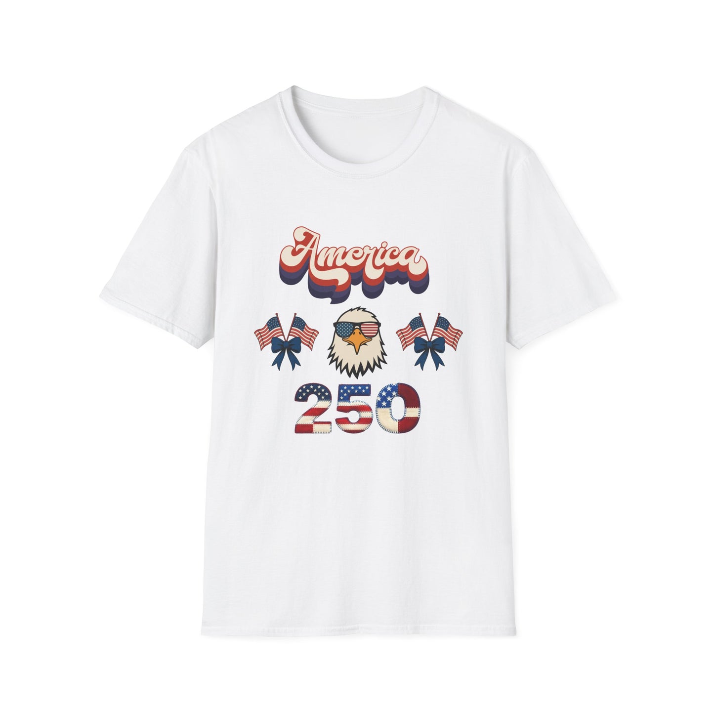Patriotic " Retro Cool America Eagle 250"  Unisex T-Shirt