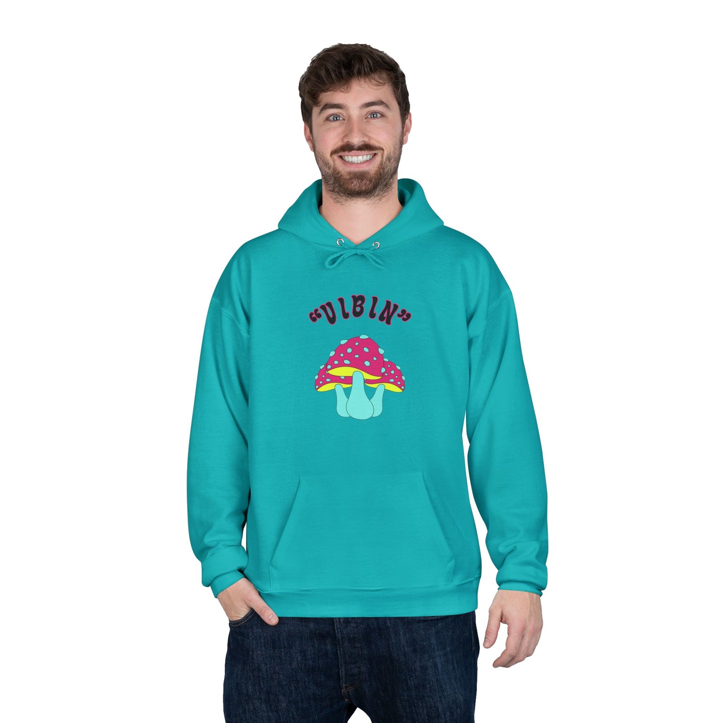 "Vibin" Unisex EcoSmart® Pullover Hoodie Sweatshirt