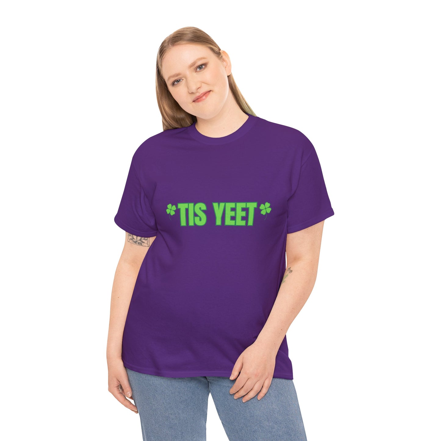 "Tis Yeet" St. Patrick's Day Unisex Tee — Trendy 'Gen Z Slang '  T-Shirt With A Little "Irish" Flavor!