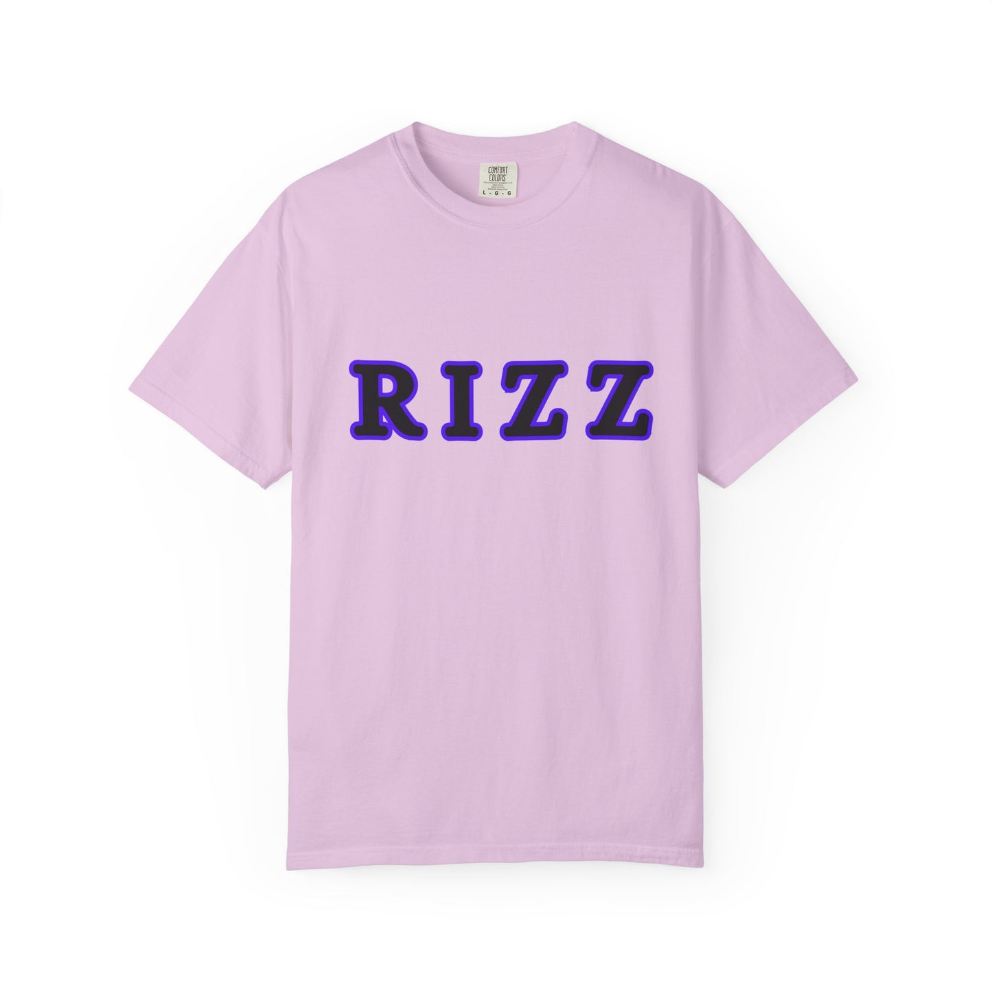 "RIZZ"  our custom designed Unisex T-shirt  with front and back graphics. A Trendy Acronym Tee that is sure to get attention!