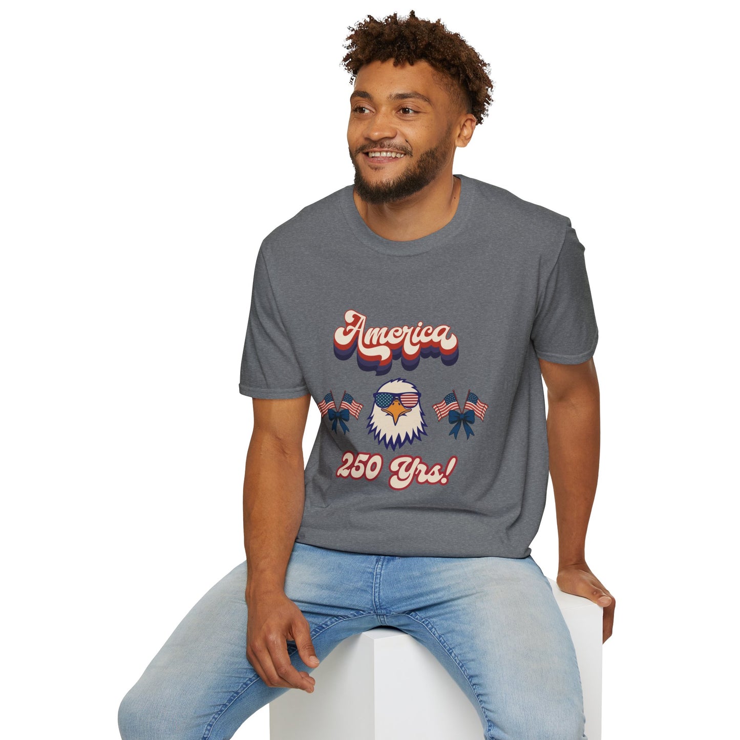 Retro Eagle 4th of July Patriotic T-Shirt — America 250 Years Tee