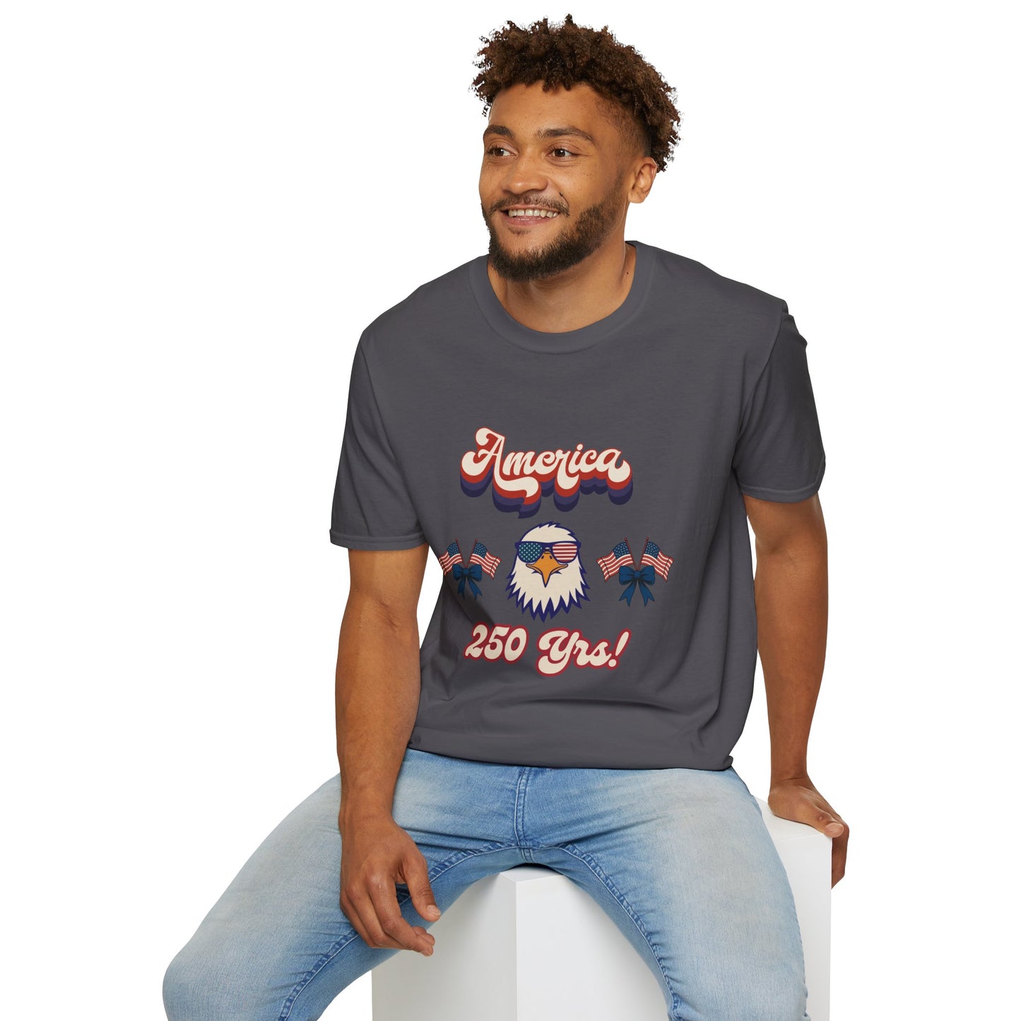 Retro Eagle 4th of July Patriotic T-Shirt — America 250 Years Tee