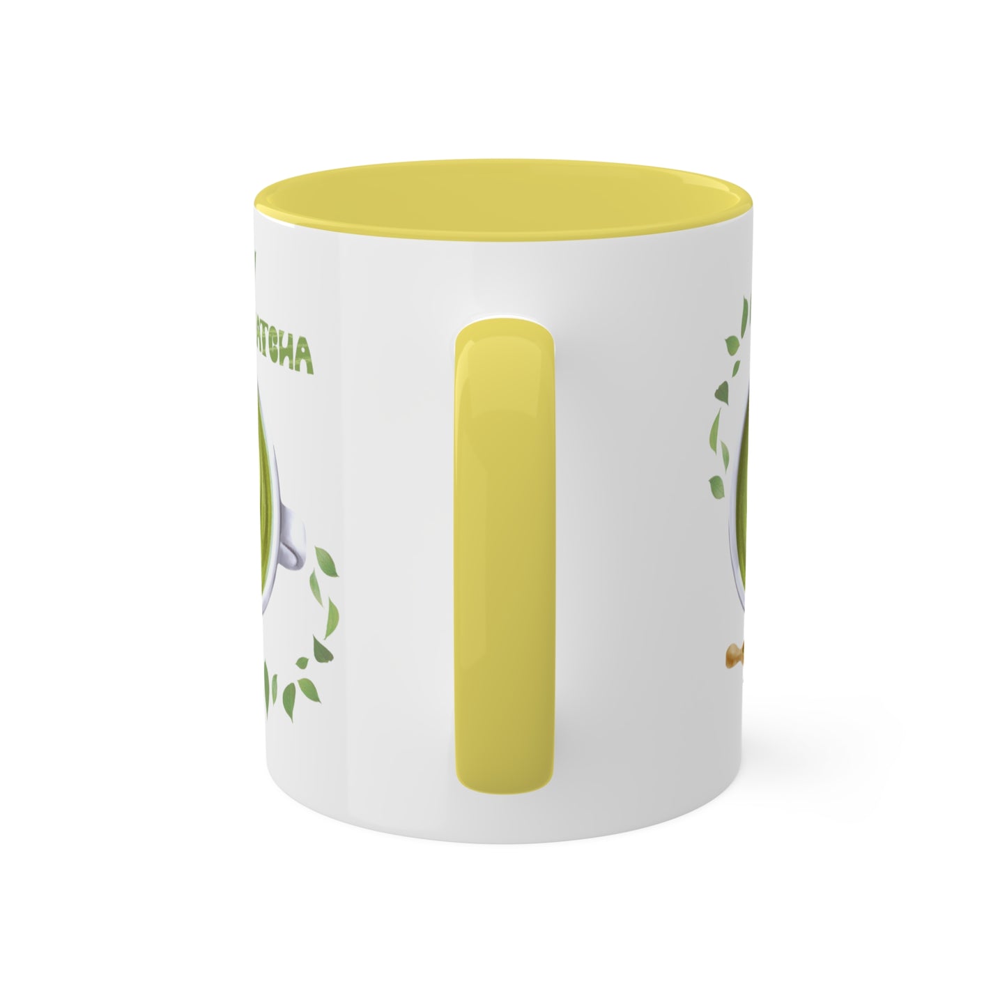 "Matcha Lover" Colorful Accent Mugs, 11 oz