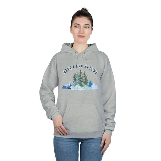 "Merry And Bright" Unisex EcoSmart® Pullover Hoodie Sweatshirt