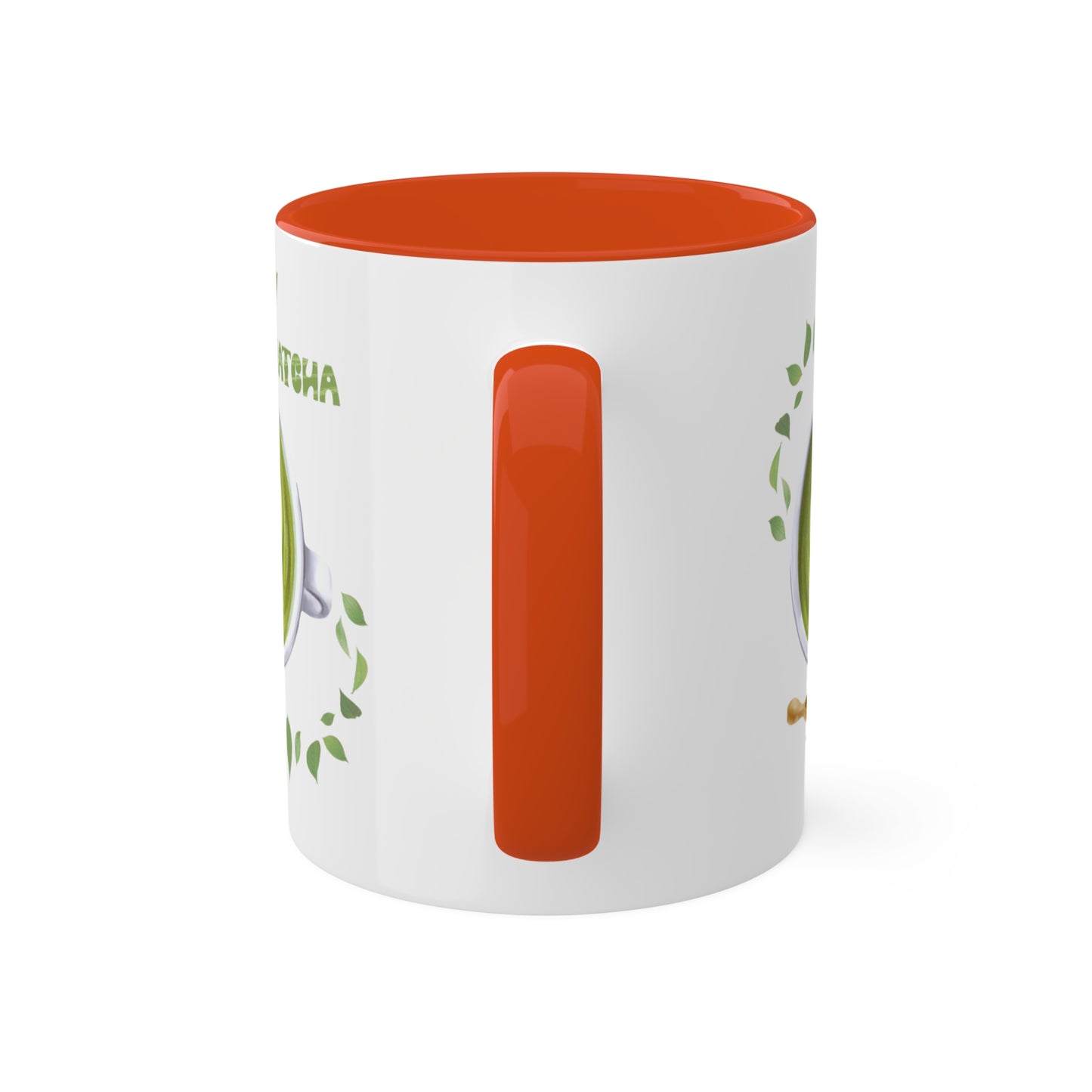 "Matcha Lover" Colorful Accent Mugs, 11 oz