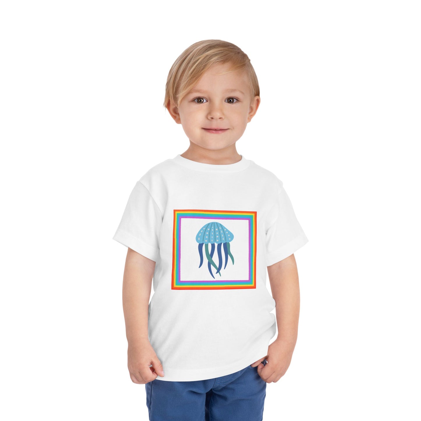 Toddler Jellyfish Tee — Colorful Ocean Summer Toddler T-Shirt