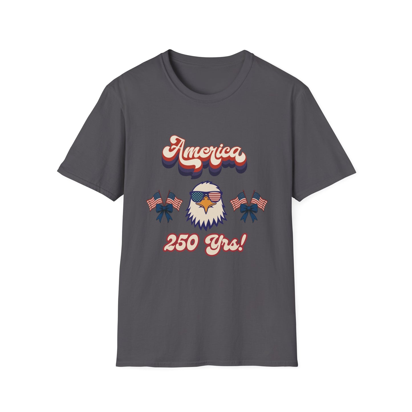 Retro Eagle 4th of July Patriotic T-Shirt — America 250 Years Tee