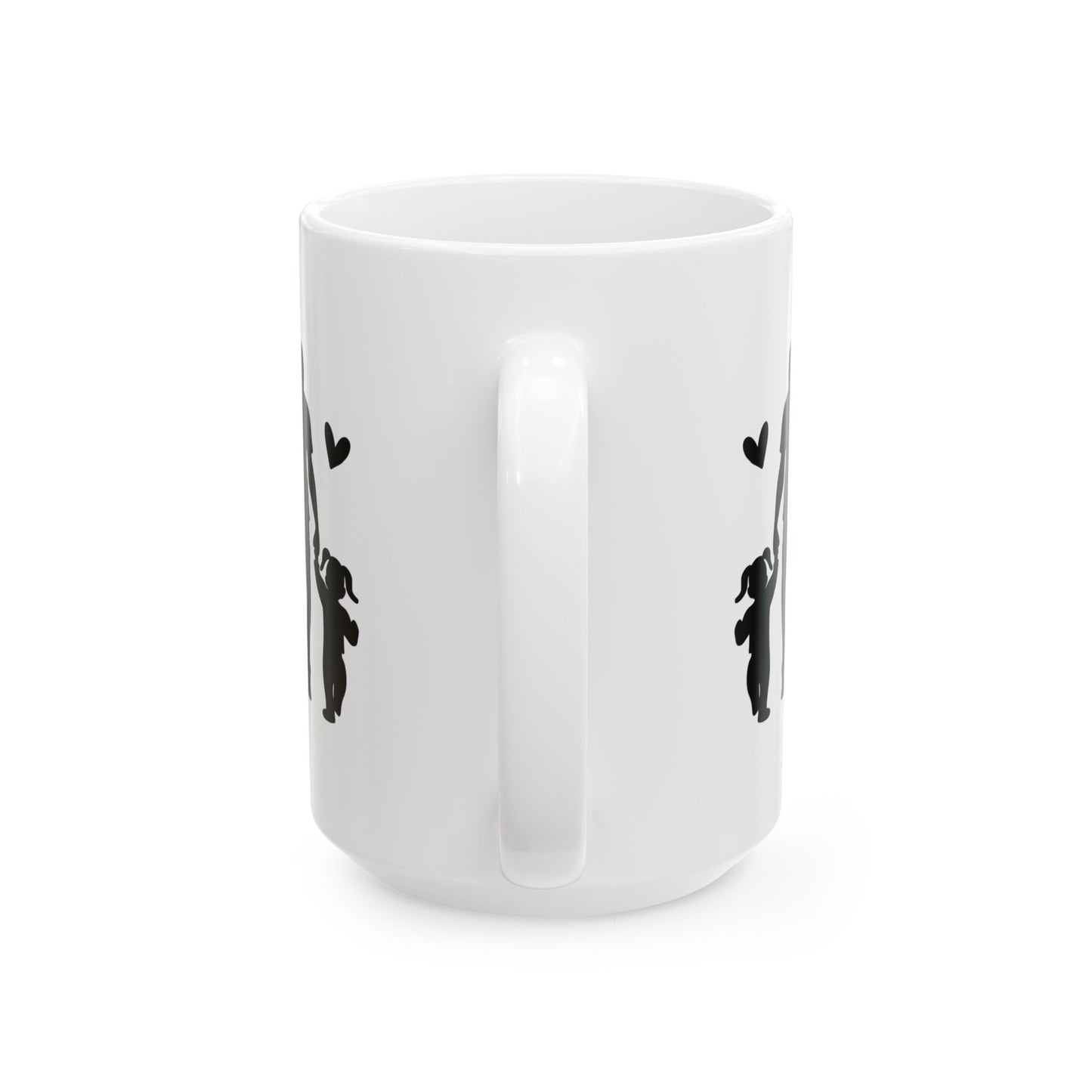 "Father -My Hero" White Ceramic Mug 15oz, for the Dad that deserves to know just how special he is with every sip!