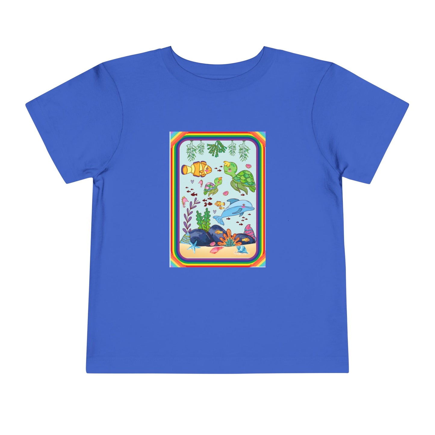 Toddler Tee — Colorful Underwater Sea Life Graphic
