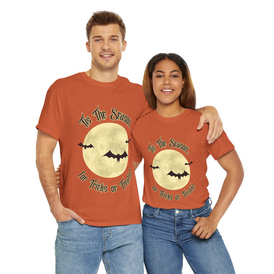 "Tis The Season" Unisex Cotton Tee, Spooky T-Shirt for Halloween