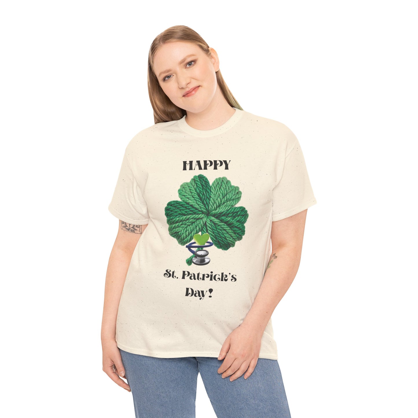 St. Patrick's Day Trendy Shamrock Unisex Tee — "Happy St. Patrick's Day!" (Health Care Professionals)