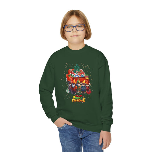 "Merry Christmas By The Truckload", Youth Crewneck Sweatshirt