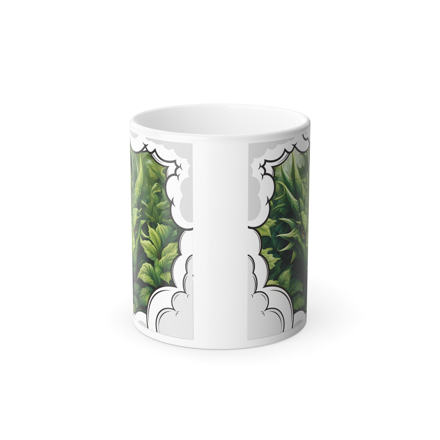 "Green Anime-Style Dragon"  11 oz Color Morphing Mug