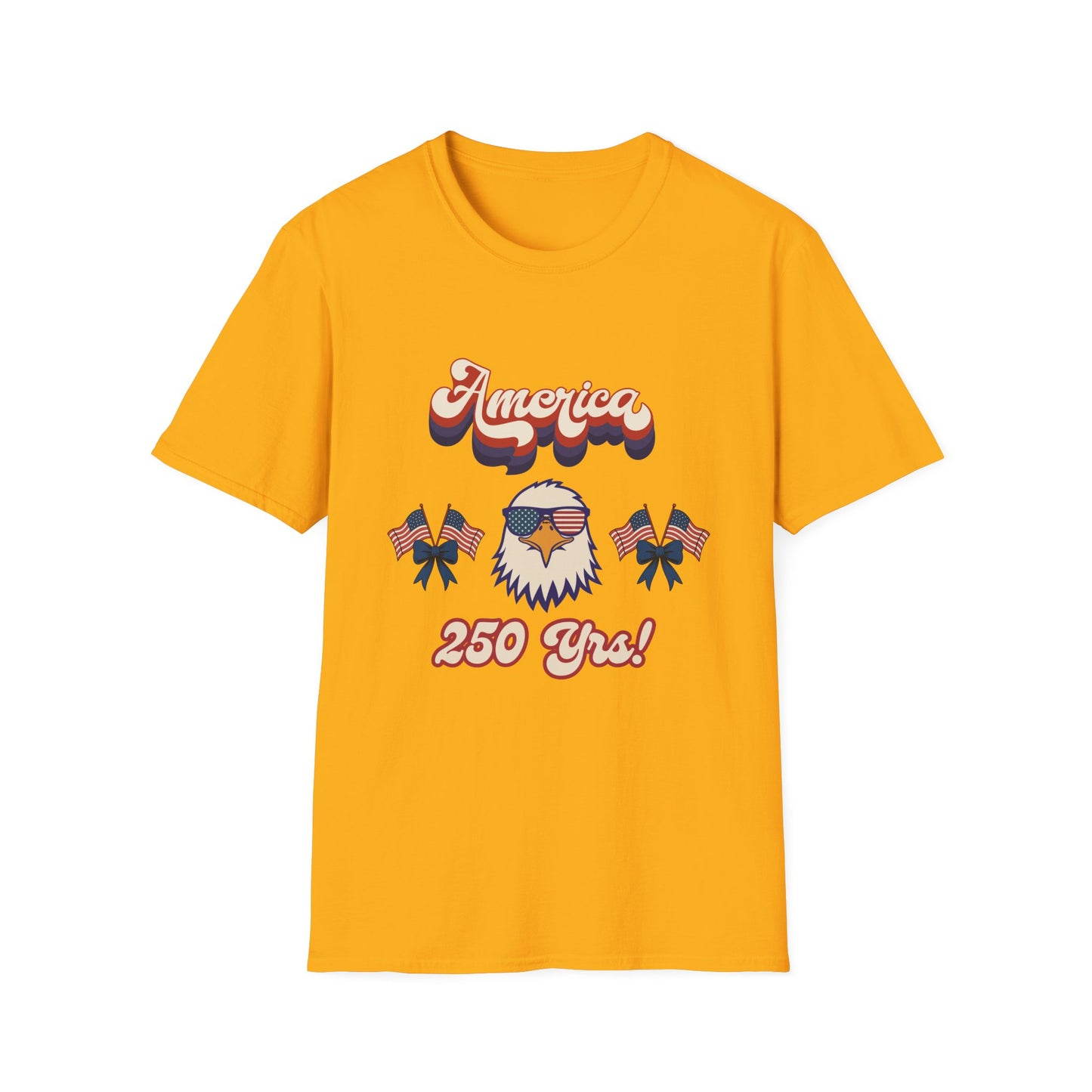 Retro Eagle 4th of July Patriotic T-Shirt — America 250 Years Tee
