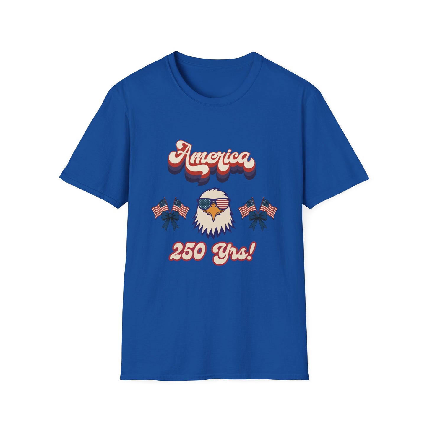 Retro Eagle 4th of July Patriotic T-Shirt — America 250 Years Tee