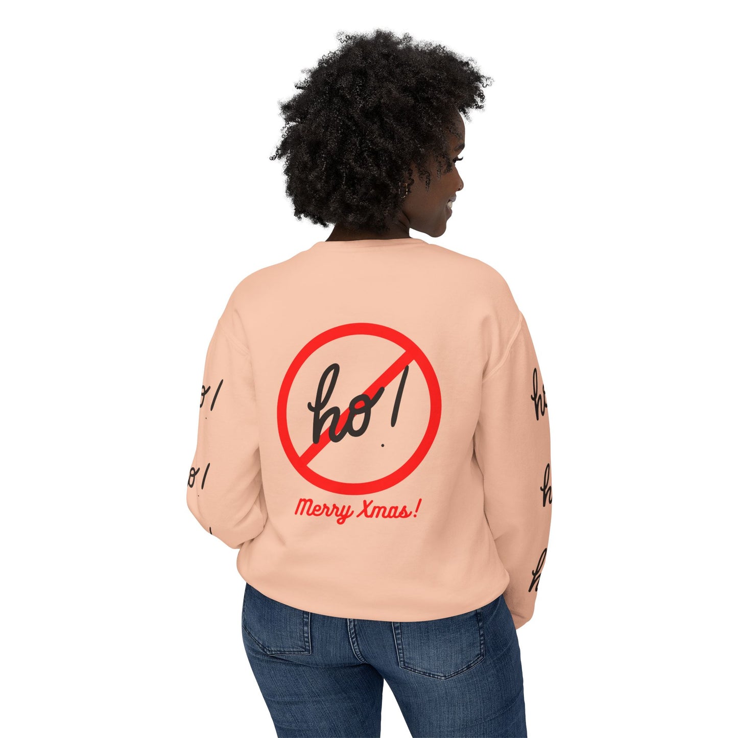 "Ho! HO! HO!-Fully Loaded" Unisex Lightweight Crewneck Sweatshirt