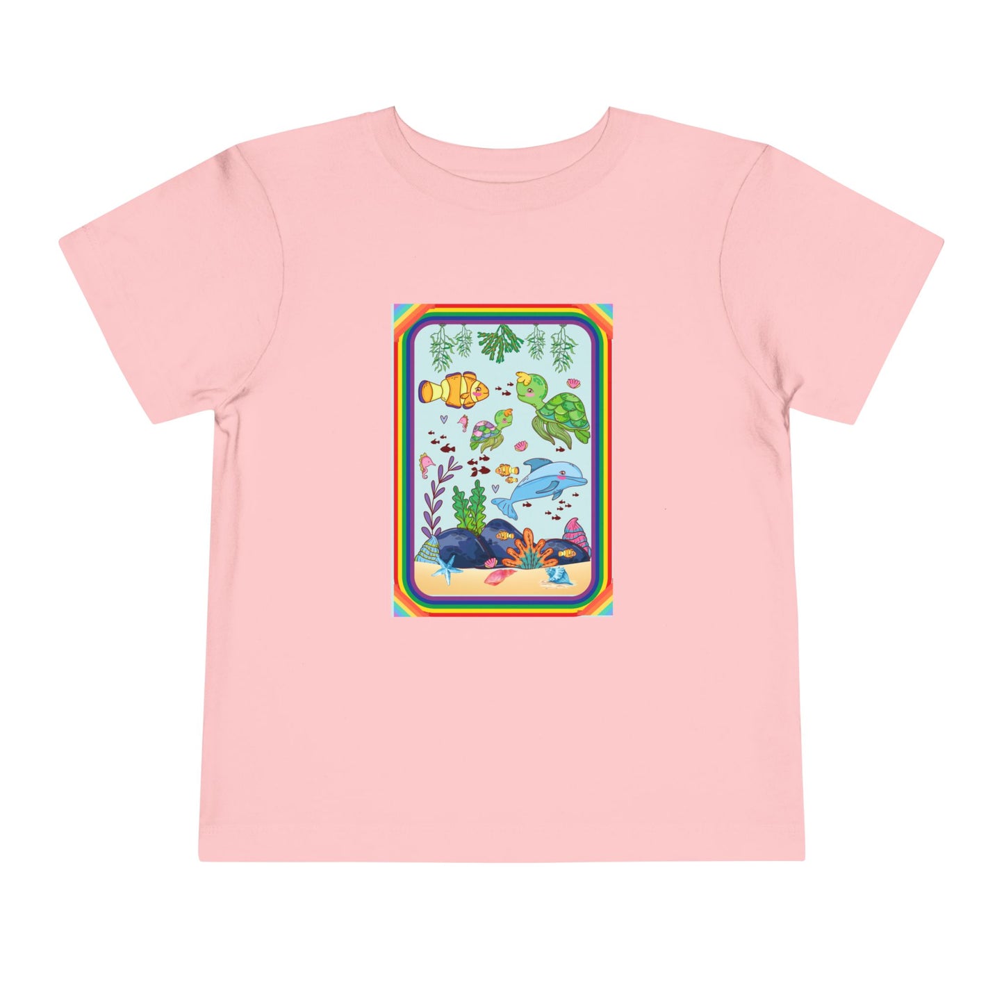 Toddler Tee — Colorful Underwater Sea Life Graphic