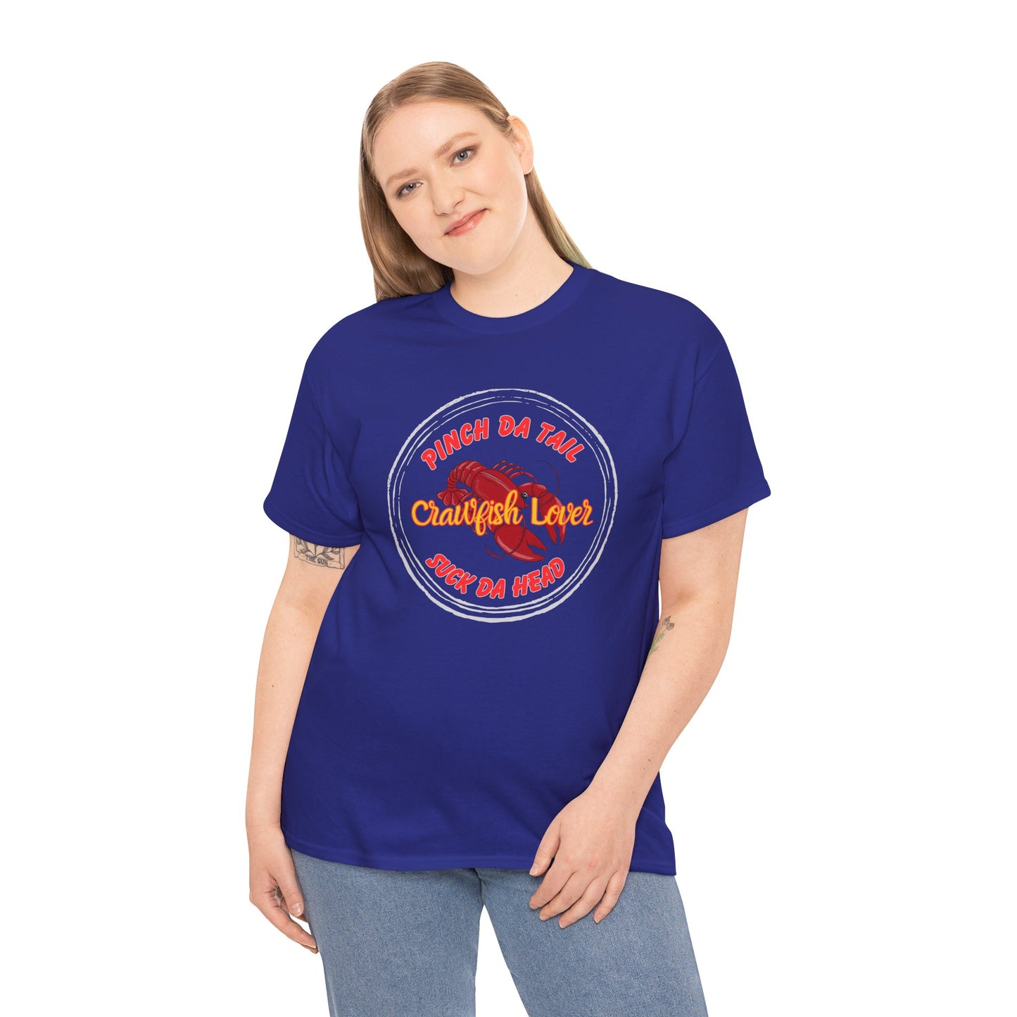 "Crawfish Lover" T-Shirt — Cajun Boil Seafood Shirt (Praise Da Lawd & Pass the Crawfish!)