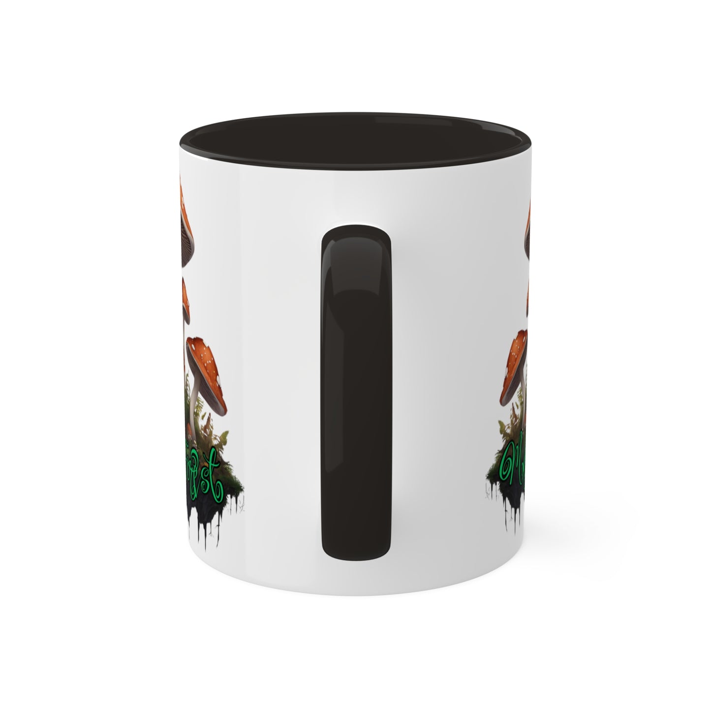 "Floating Magic Forest"  White with Colorful Accents, 11 oz Mug