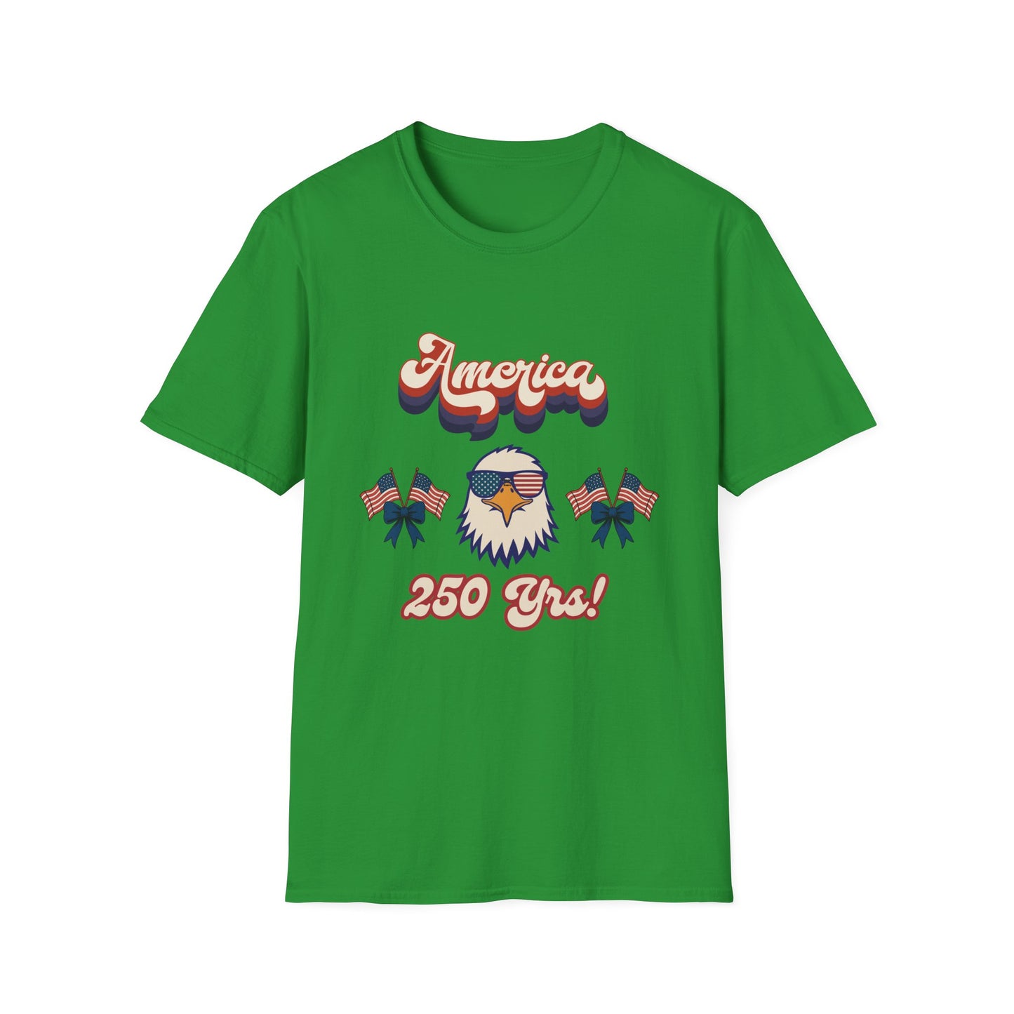 Retro Eagle 4th of July Patriotic T-Shirt — America 250 Years Tee