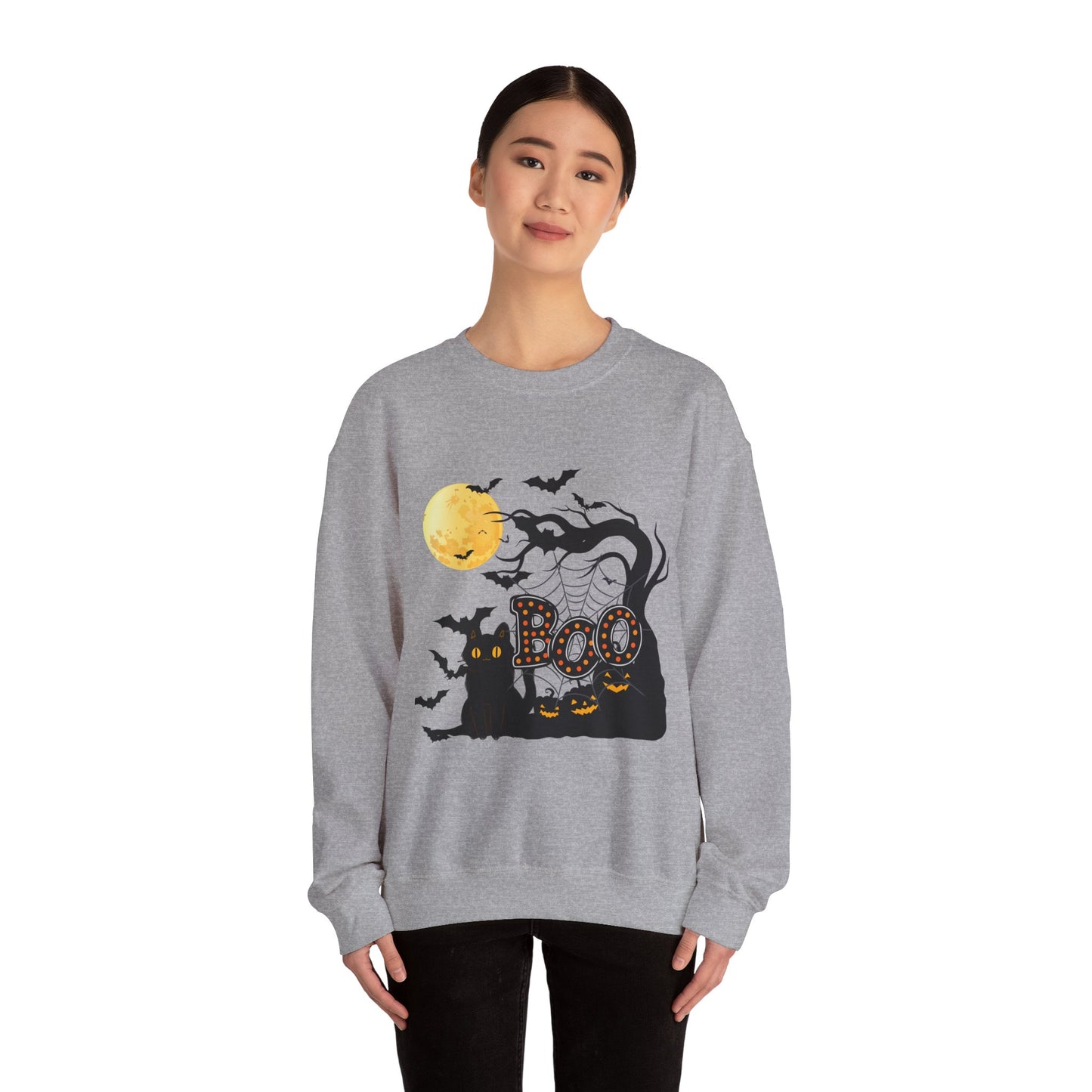 "Boo", Unisex Heavy Blend™ Crewneck Sweatshirt
