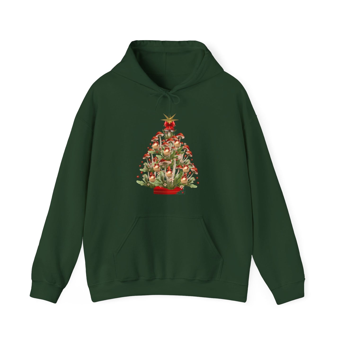 "Merry Mushroom Tree" Unisex Heavy Blend™ Hooded Sweatshirt