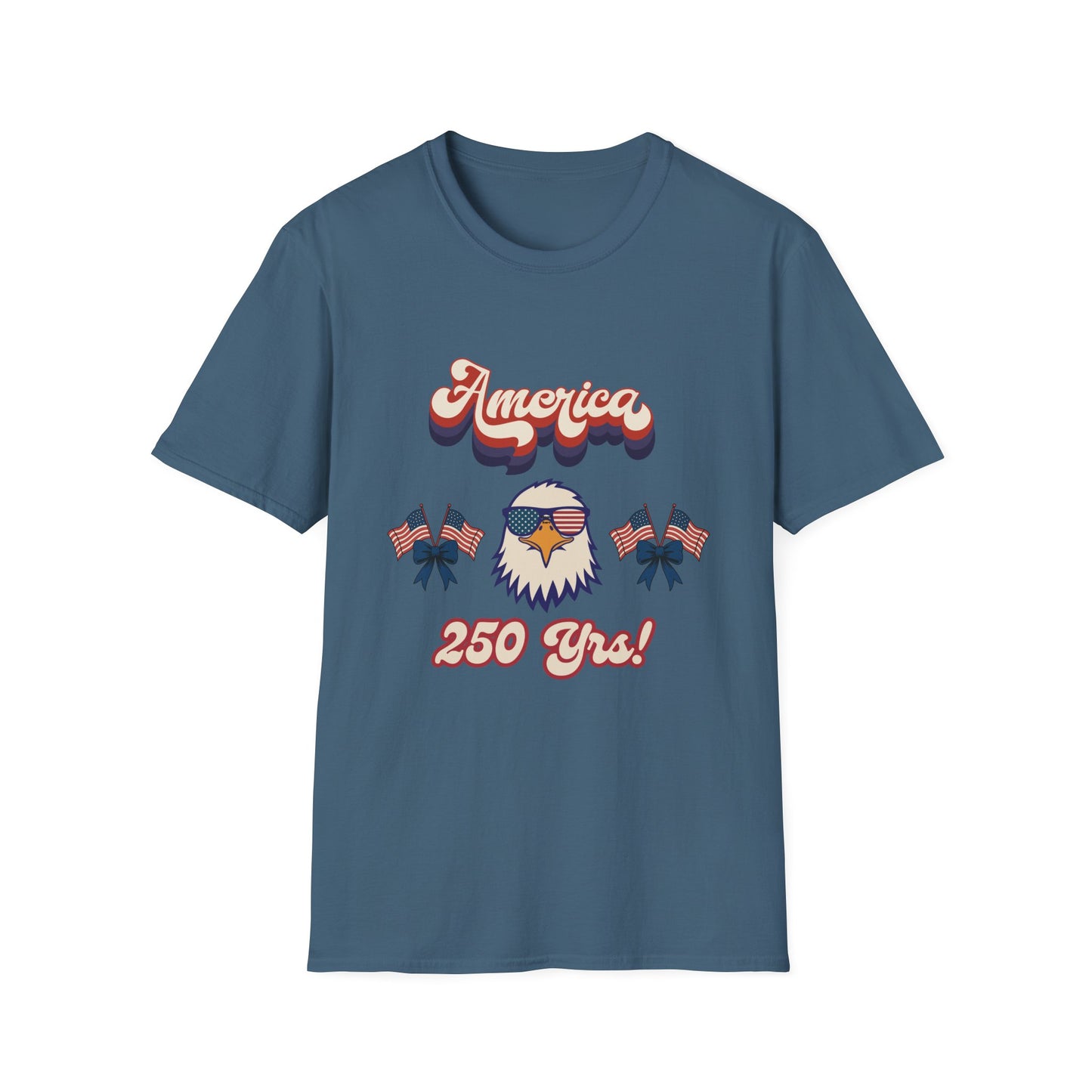 Retro Eagle 4th of July Patriotic T-Shirt — America 250 Years Tee