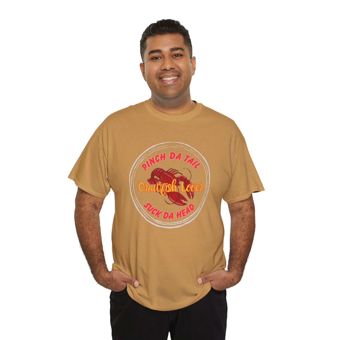 "Crawfish Lover" T-Shirt — Cajun Boil Seafood Shirt (Praise Da Lawd & Pass the Crawfish!)