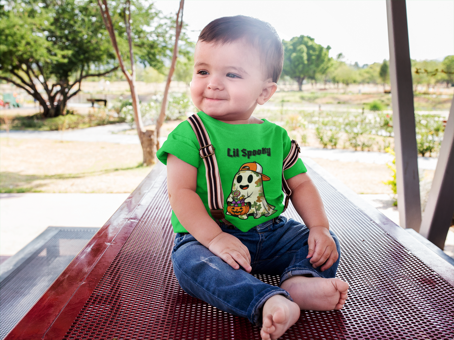 "Lil Spooky" Cute Infant Halloween Tee,