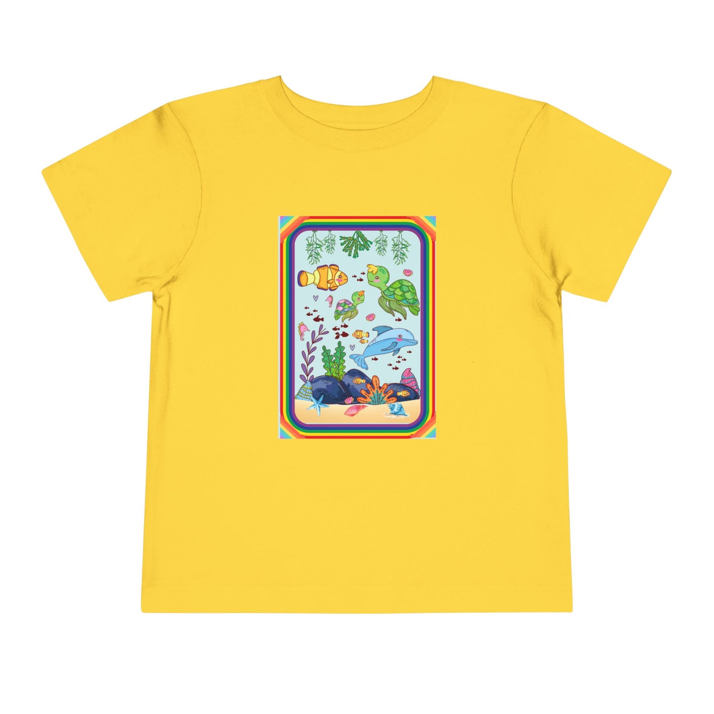 Toddler Tee — Colorful Underwater Sea Life Graphic