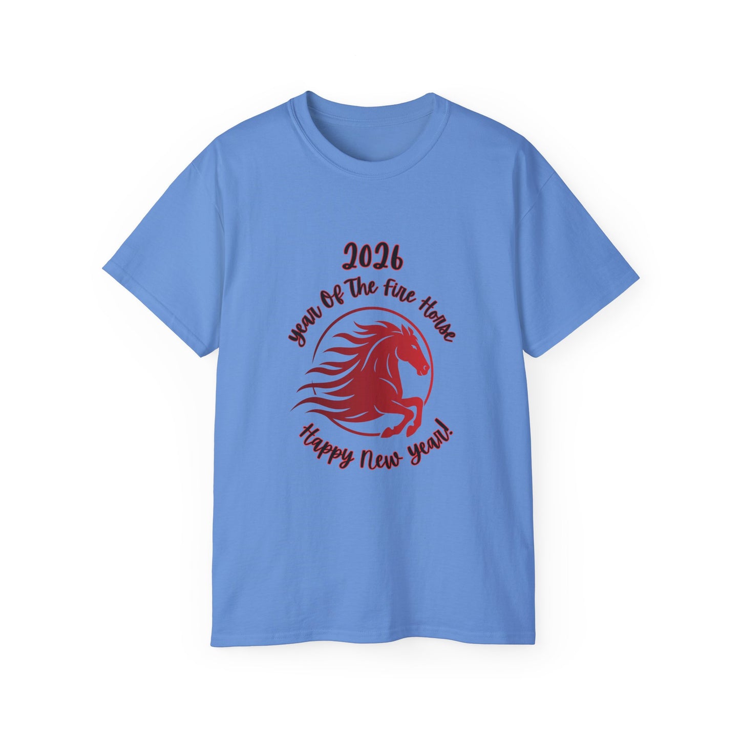 2026 "Year of the Horse" Tee — "Happy New Year" Lunar/ Chinese New Year, Unisex Adult T-Shirt
