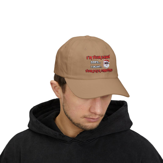 "Papa Christmas" Embroidered Classic Dad Cap