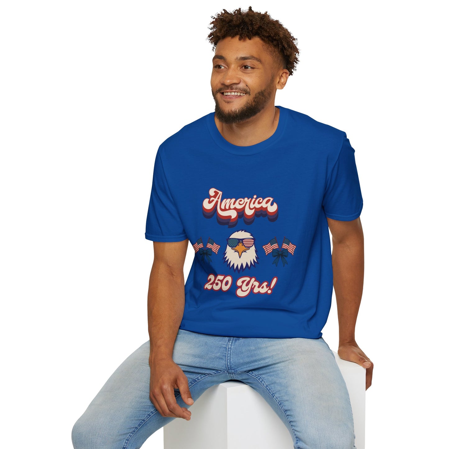 Retro Eagle 4th of July Patriotic T-Shirt — America 250 Years Tee