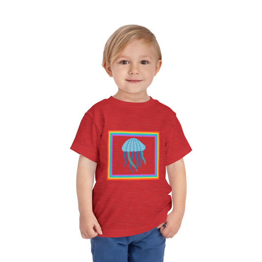 Toddler Jellyfish Tee — Colorful Ocean Summer Toddler T-Shirt