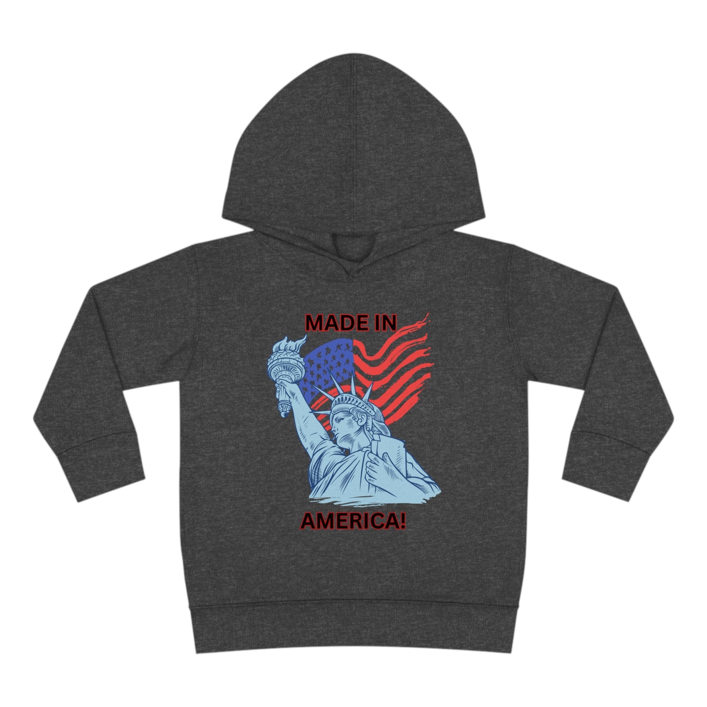 "Made In America" Toddler Pullover Fleece Hoodie