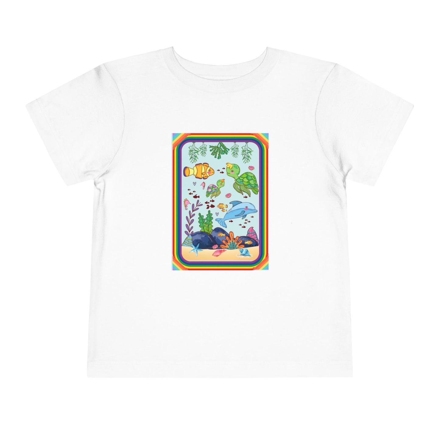 Toddler Tee — Colorful Underwater Sea Life Graphic