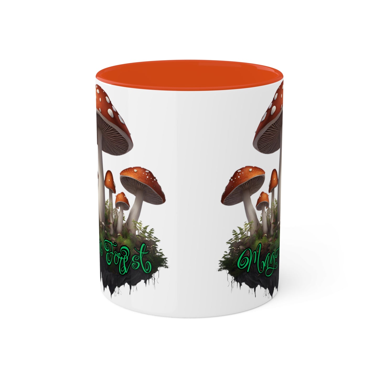 "Floating Magic Forest"  White with Colorful Accents, 11 oz Mug