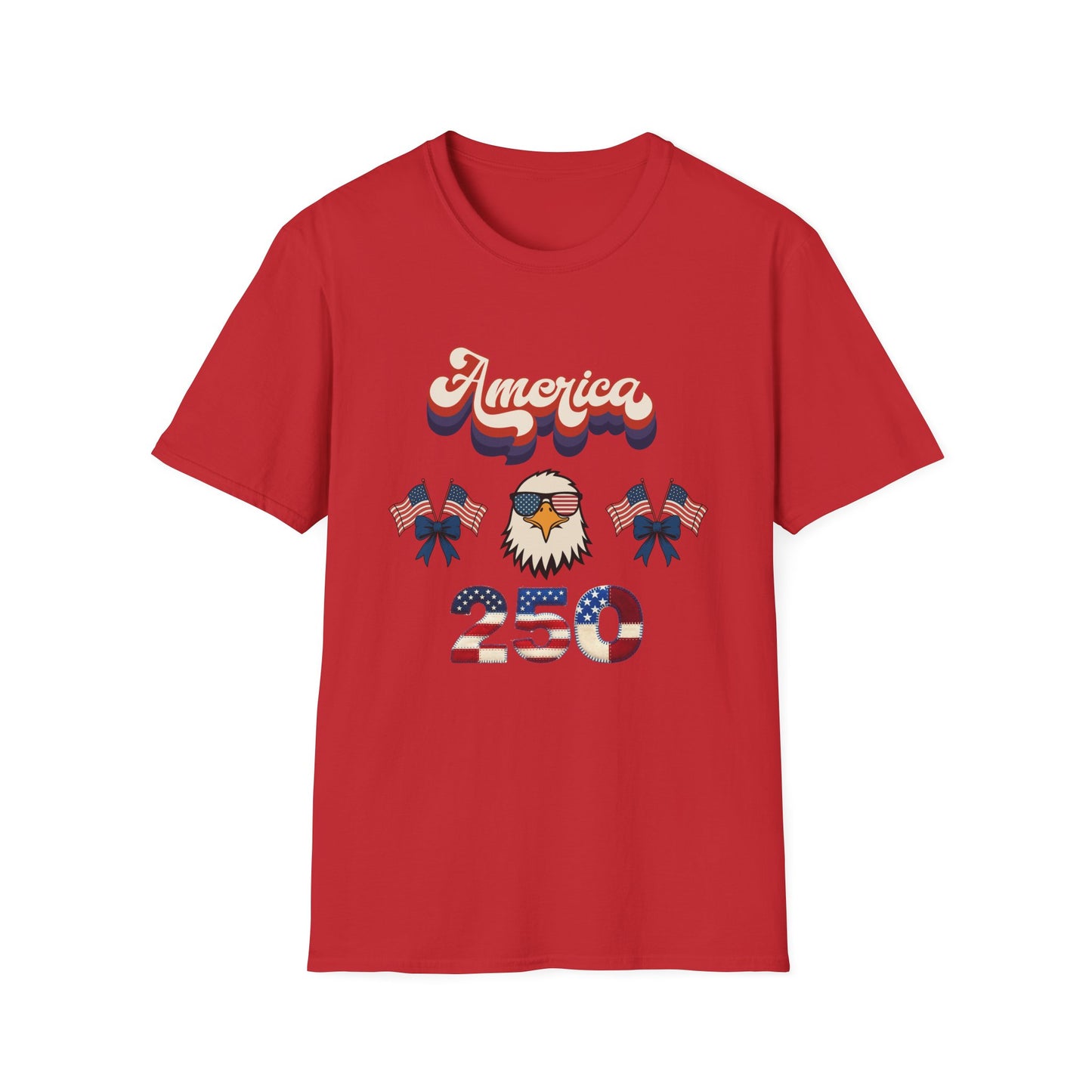 Patriotic " Retro Cool America Eagle 250"  Unisex T-Shirt