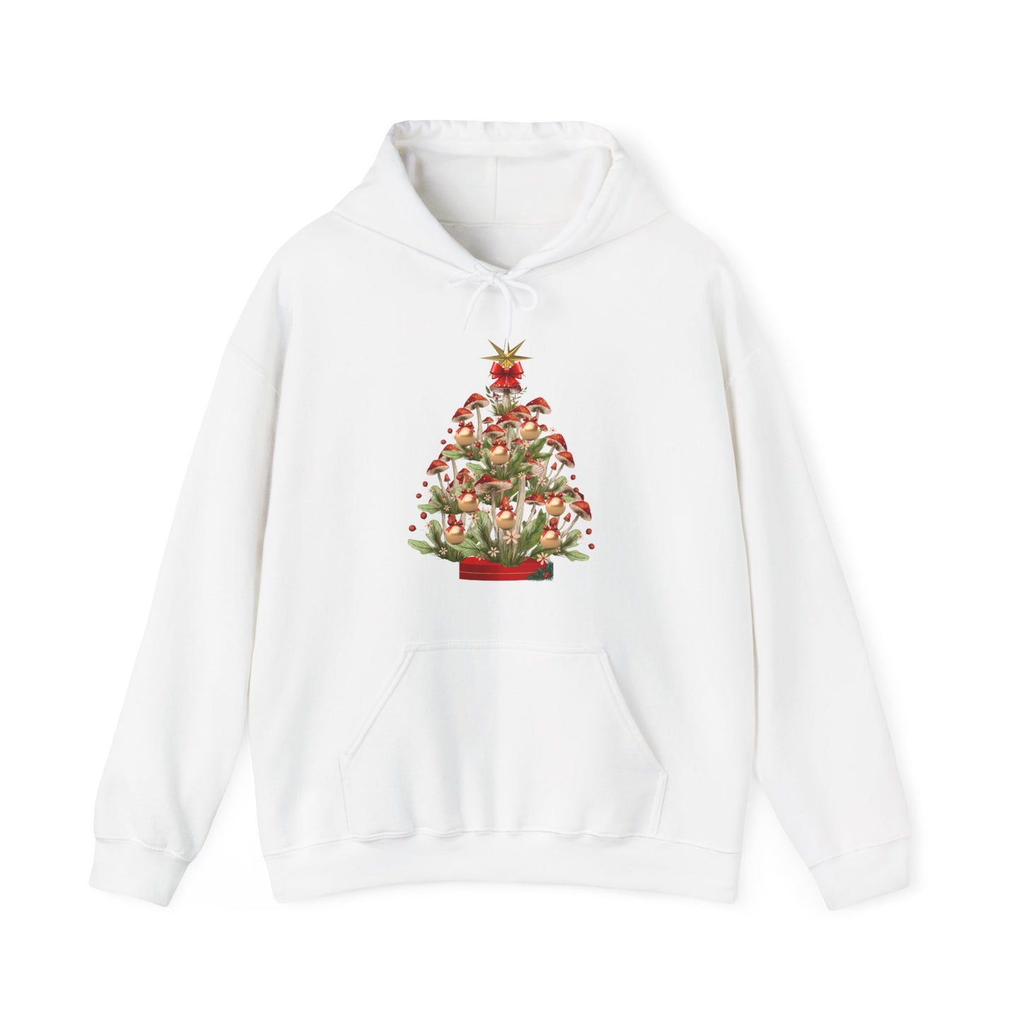 "Merry Mushroom Tree" Unisex Heavy Blend™ Hooded Sweatshirt