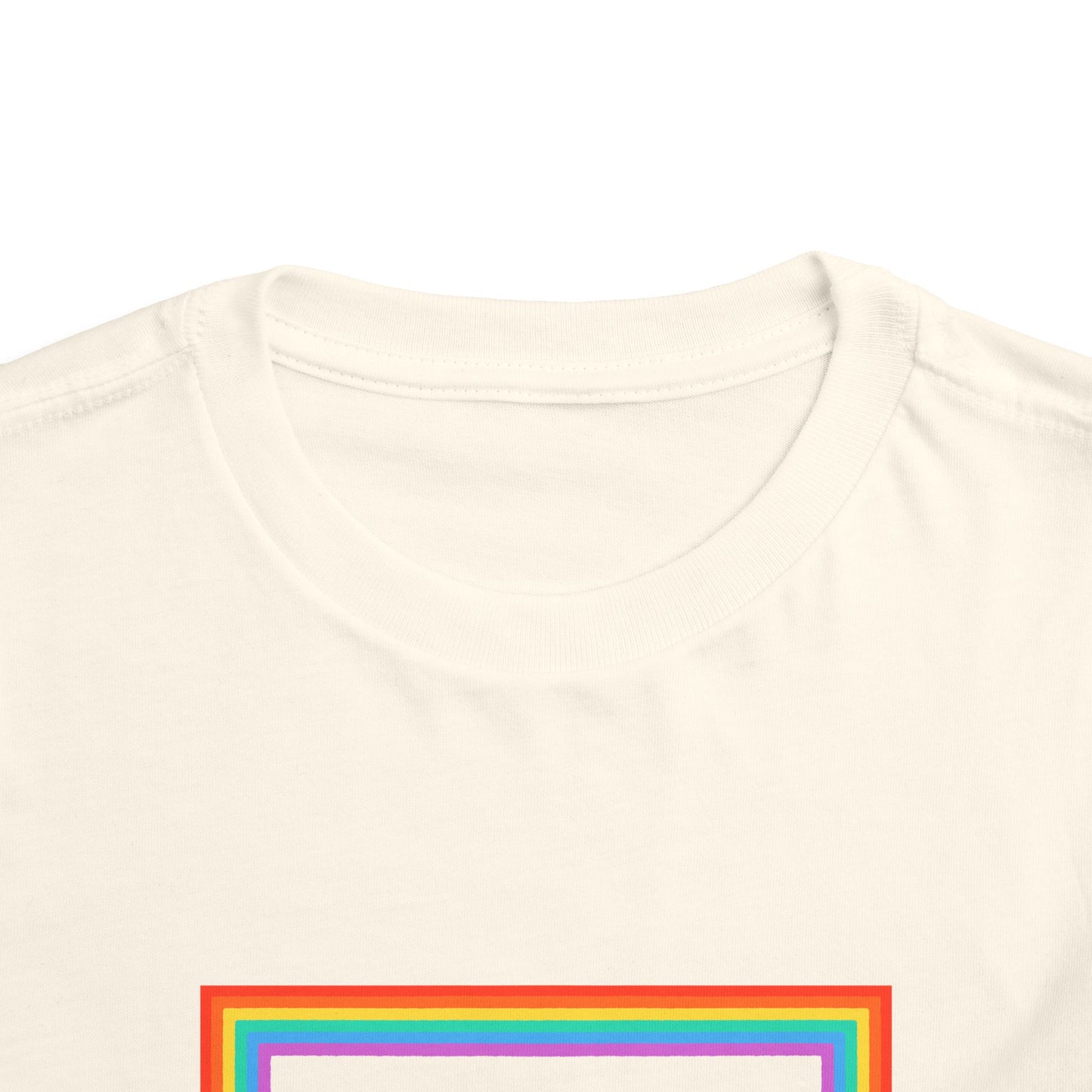 Cute "Starfish Toddler Tee" — Colorful Rainbow Frame Kids Shirt