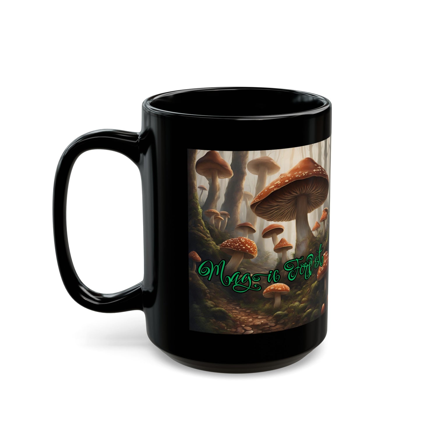 "Magic Forest" Black Mug (11oz, 15oz)