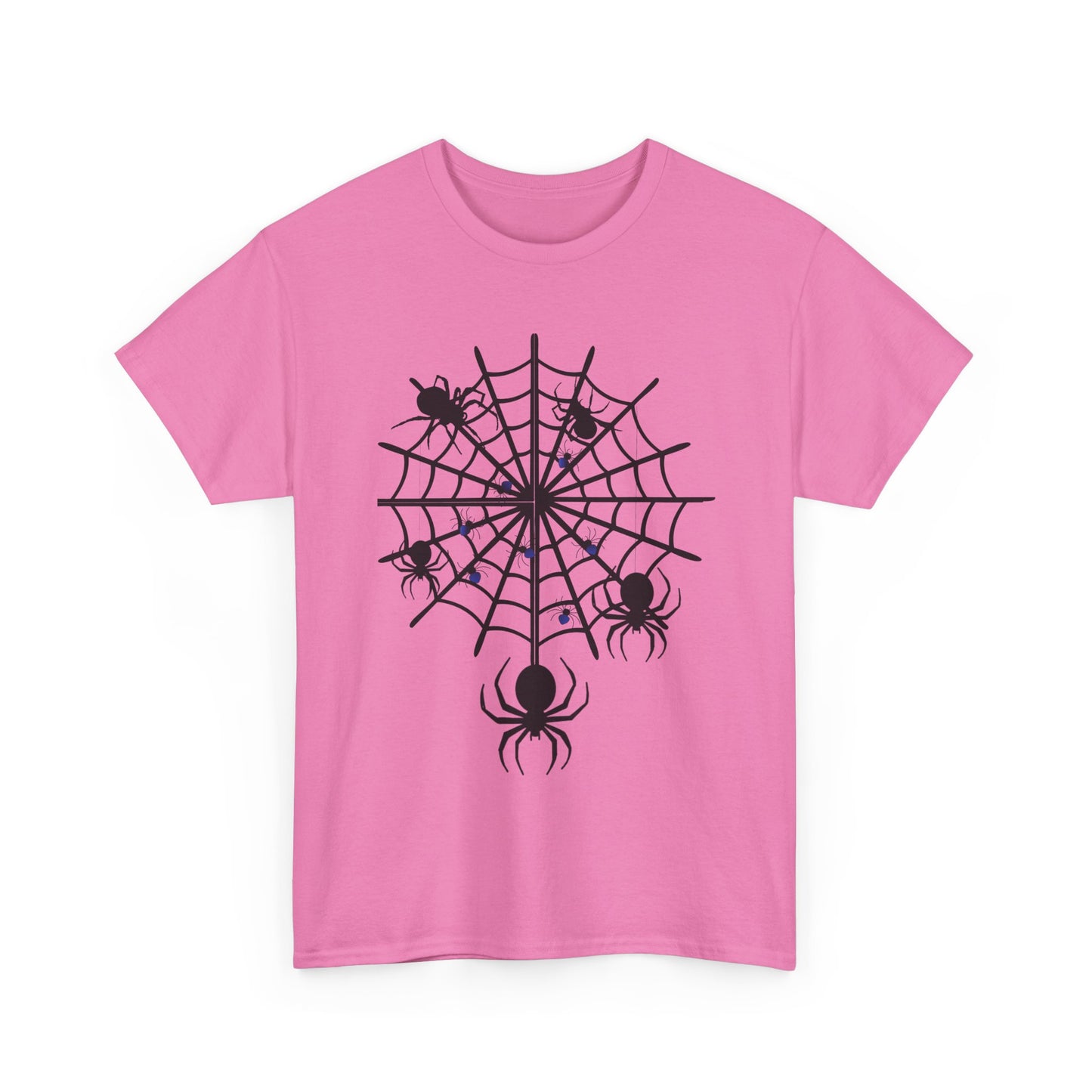 Spooky Halloween "Spiders Galore"  Unisex Heavy Cotton Tee, Halloween Shirt. Perfect for Haunted or Goth Parties!