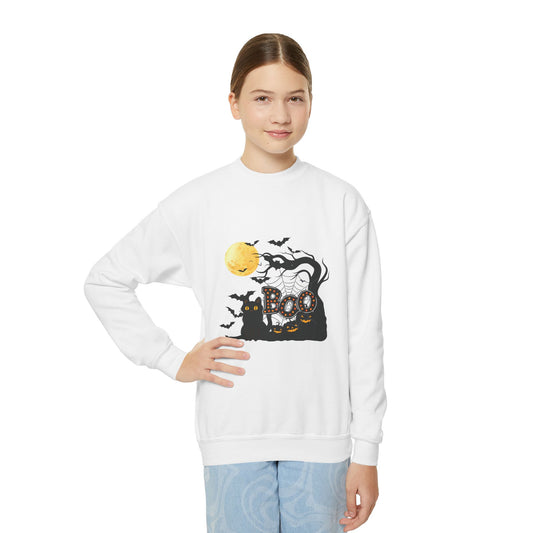 "Boo Sweatshirt", Kids Halloween Sweatshirt