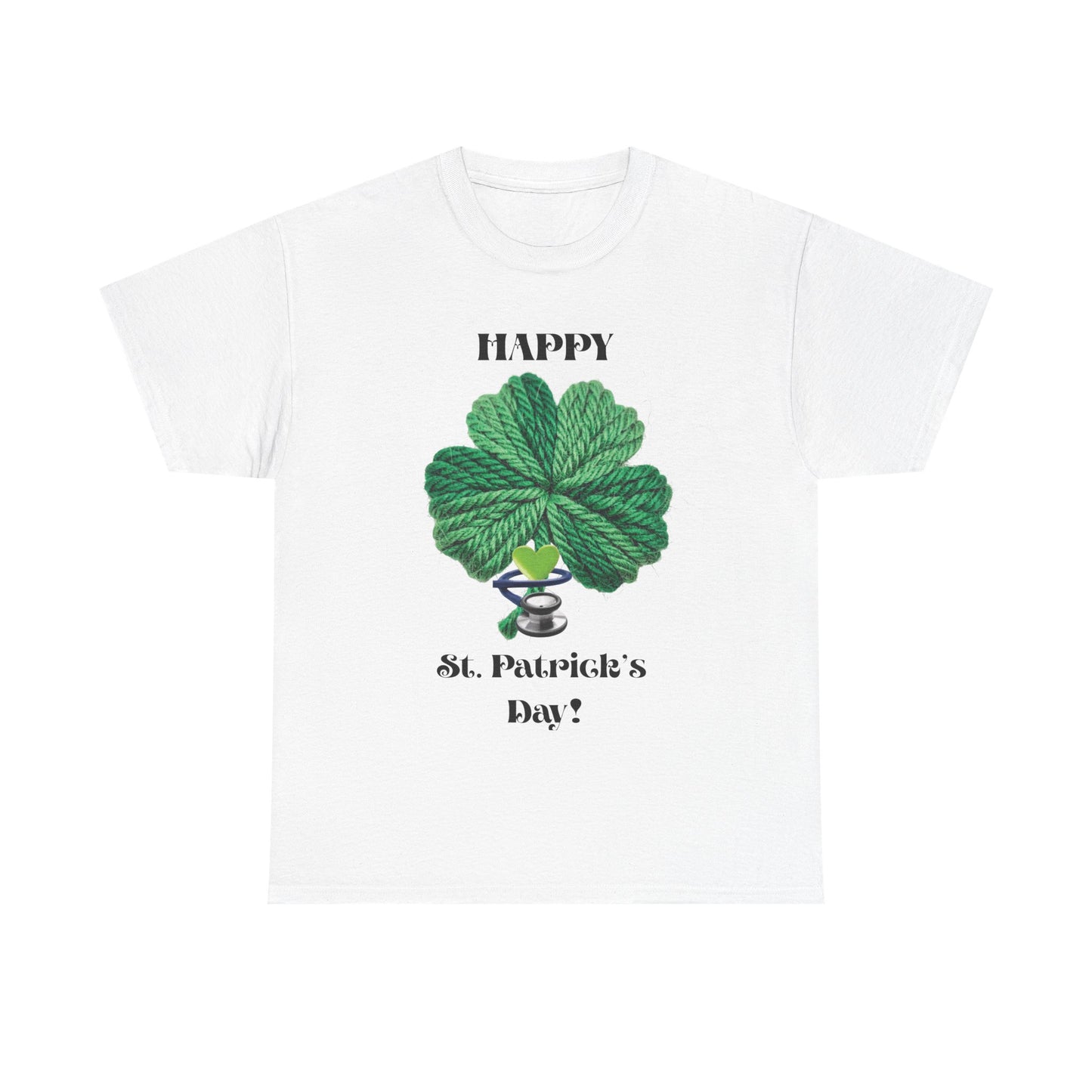 St. Patrick's Day Trendy Shamrock Unisex Tee — "Happy St. Patrick's Day!" (Health Care Professionals)