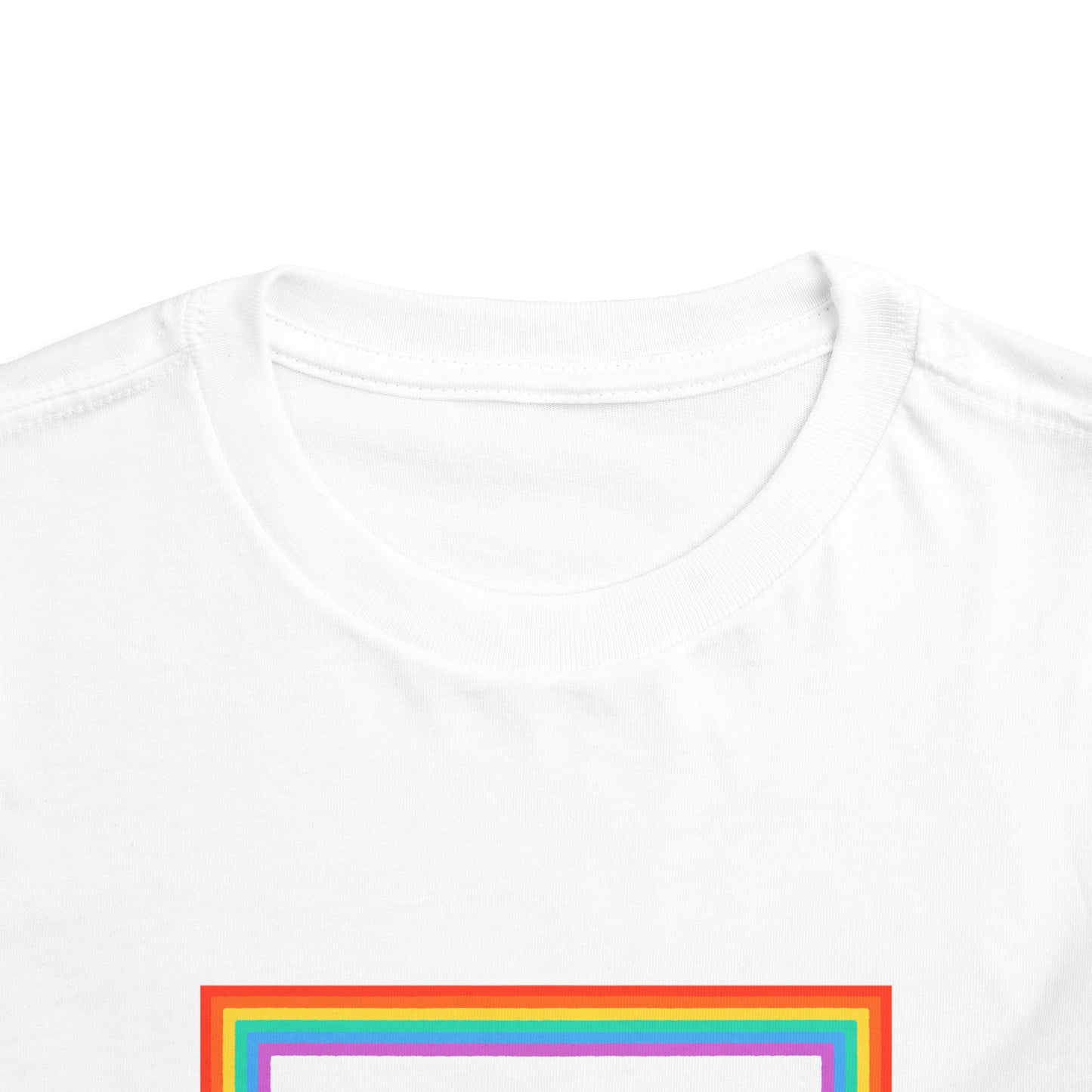 Cute "Starfish Toddler Tee" — Colorful Rainbow Frame Kids Shirt